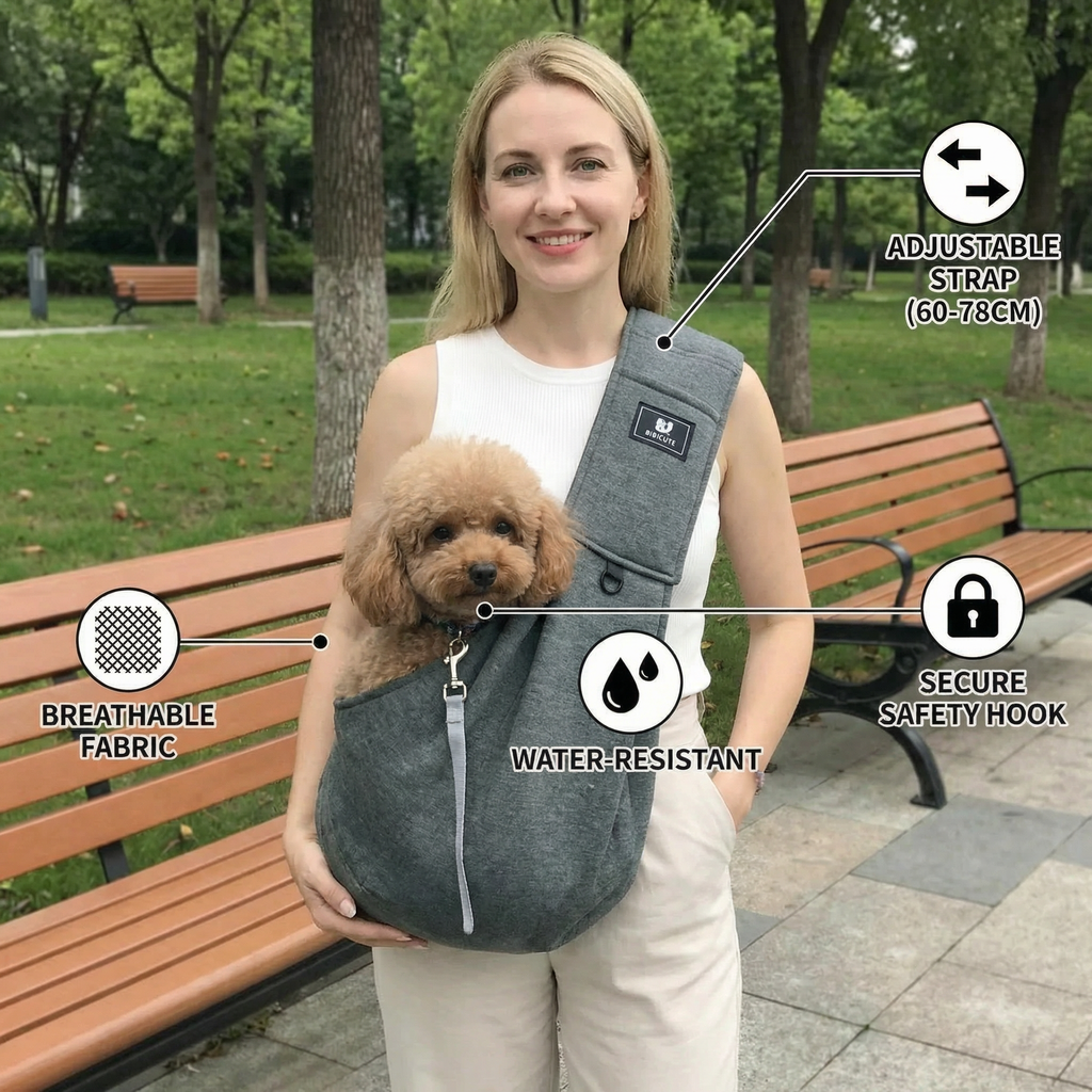 Breathable Dog Shoulder Carrier Backpack — Hands-Free Compact Design