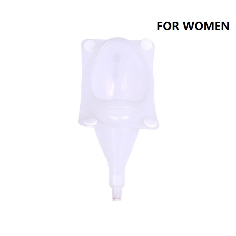 Transportabelt urinal — polstret, formet kant, tætsluttende design