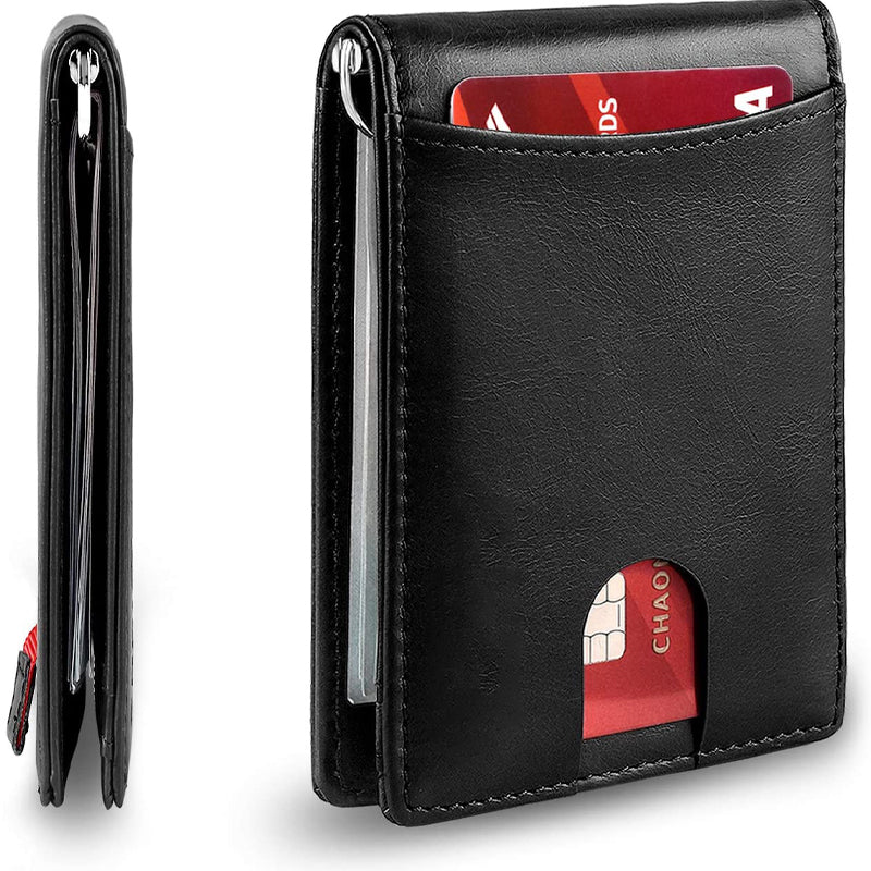 Kožená peněženka na karty s blokováním RFID Kalsten — tenký přenosný organizér na karty