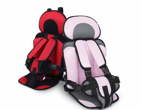 Travel Child Car Seat With Five Point Harness And Breathable Mesh