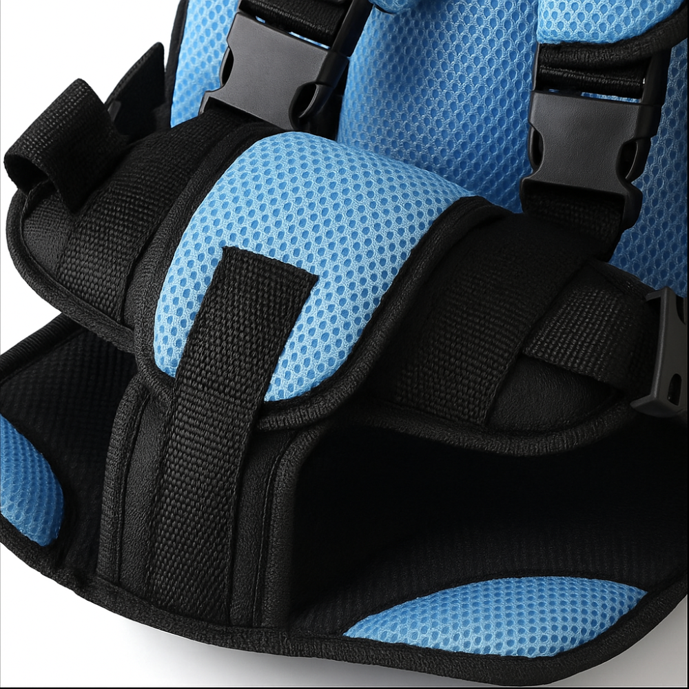 Travel Child Car Seat With Five Point Harness And Breathable Mesh