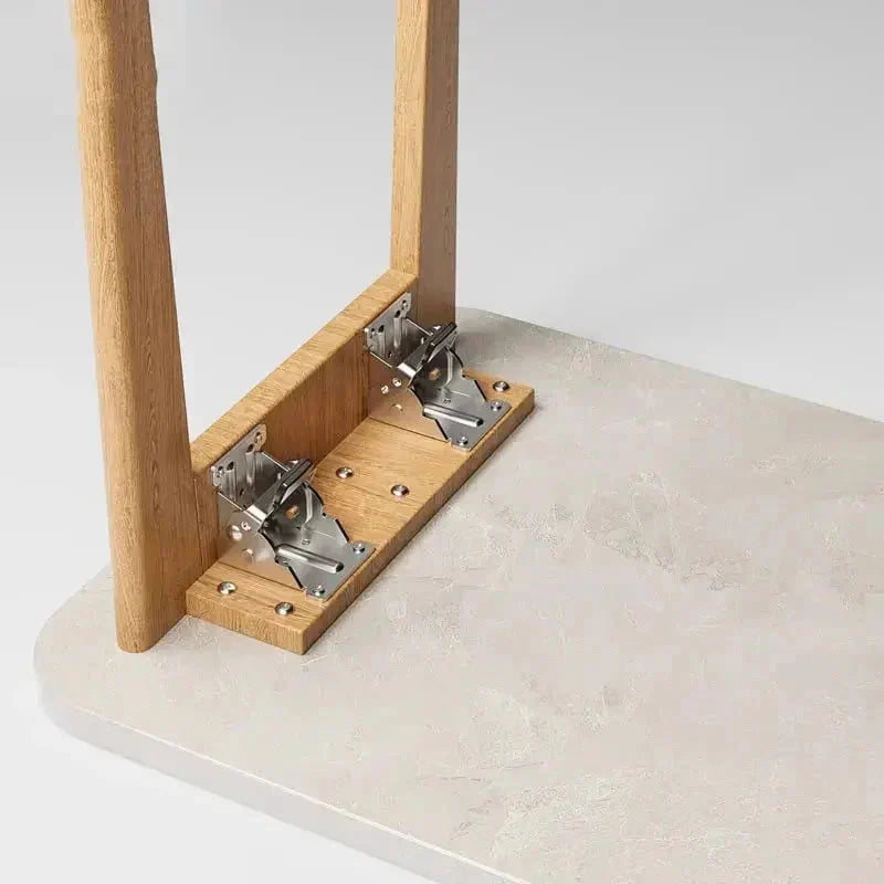 Juego de 2 herrajes de acero autoblocantes para mesa plegable — Capacidad de 225 kg, mecanismo de bloqueo de 90°