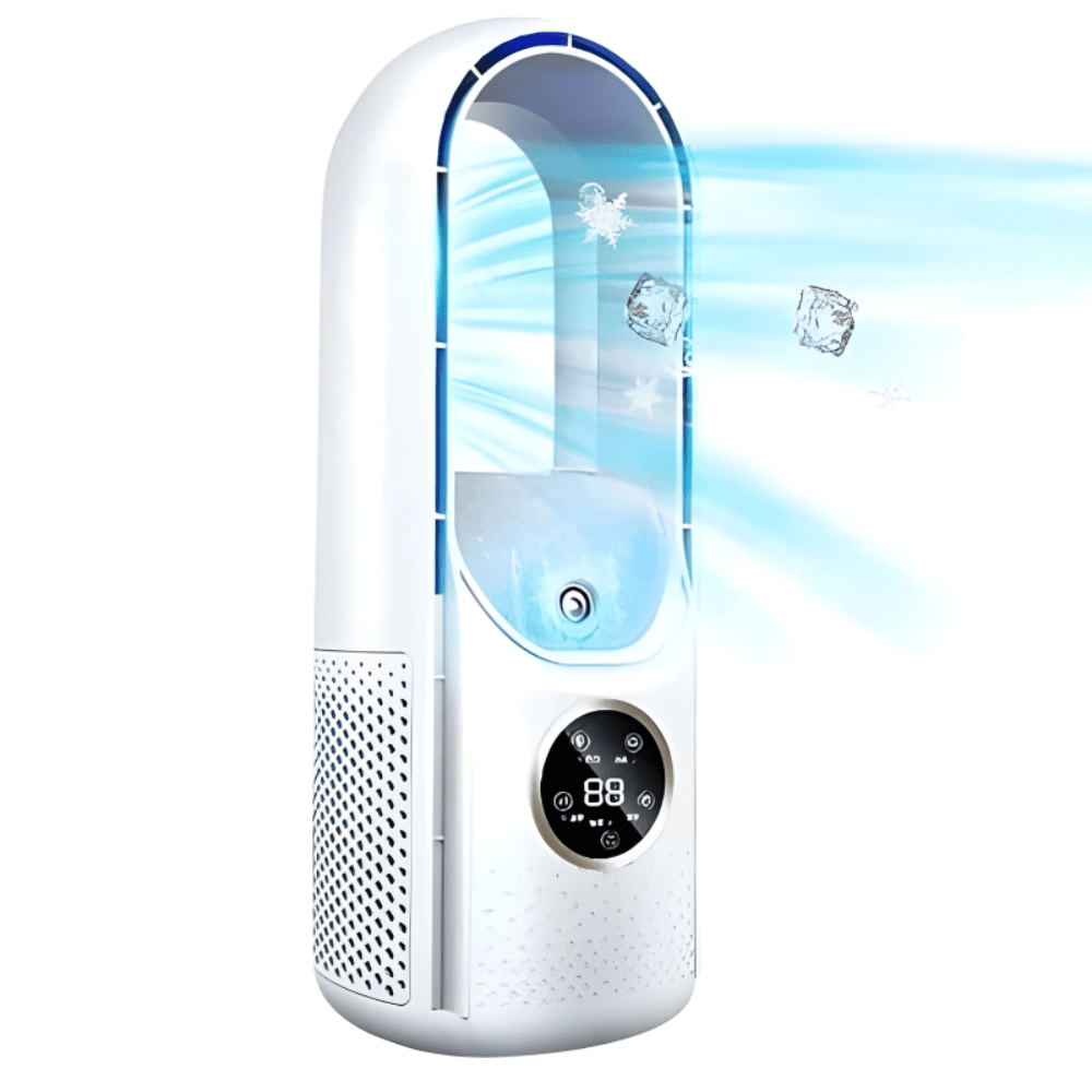 Quiet Bladeless Air Tower Fan With Sleep Mode And Silent Cooling