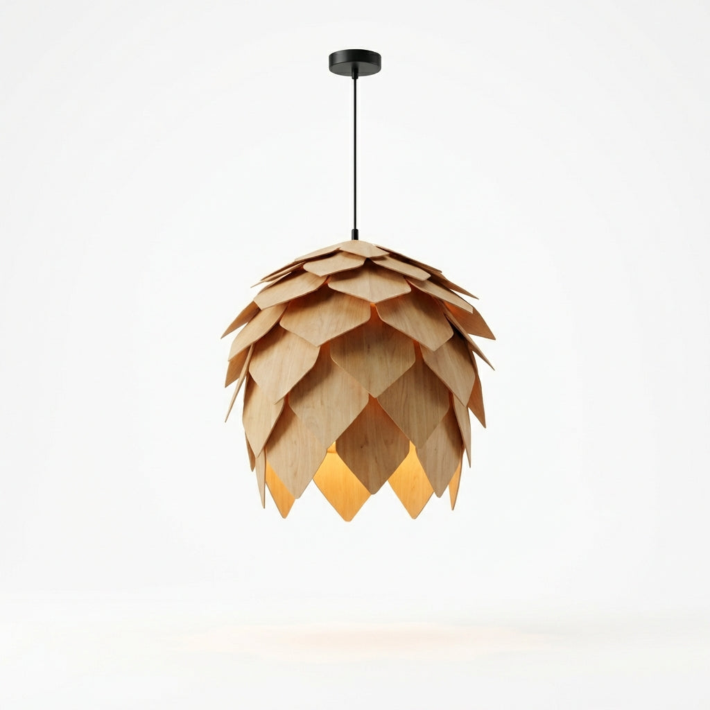 VerdantGlow Organic Ceiling Light For Living Room With Warm Ambient Illumination