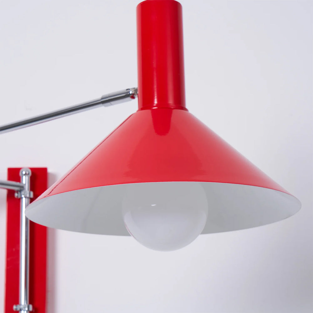 Kovová nástěnná lampa s otočným kloubem o 360 stupňů, noční lampa E27 do obývacího pokoje a ložnice