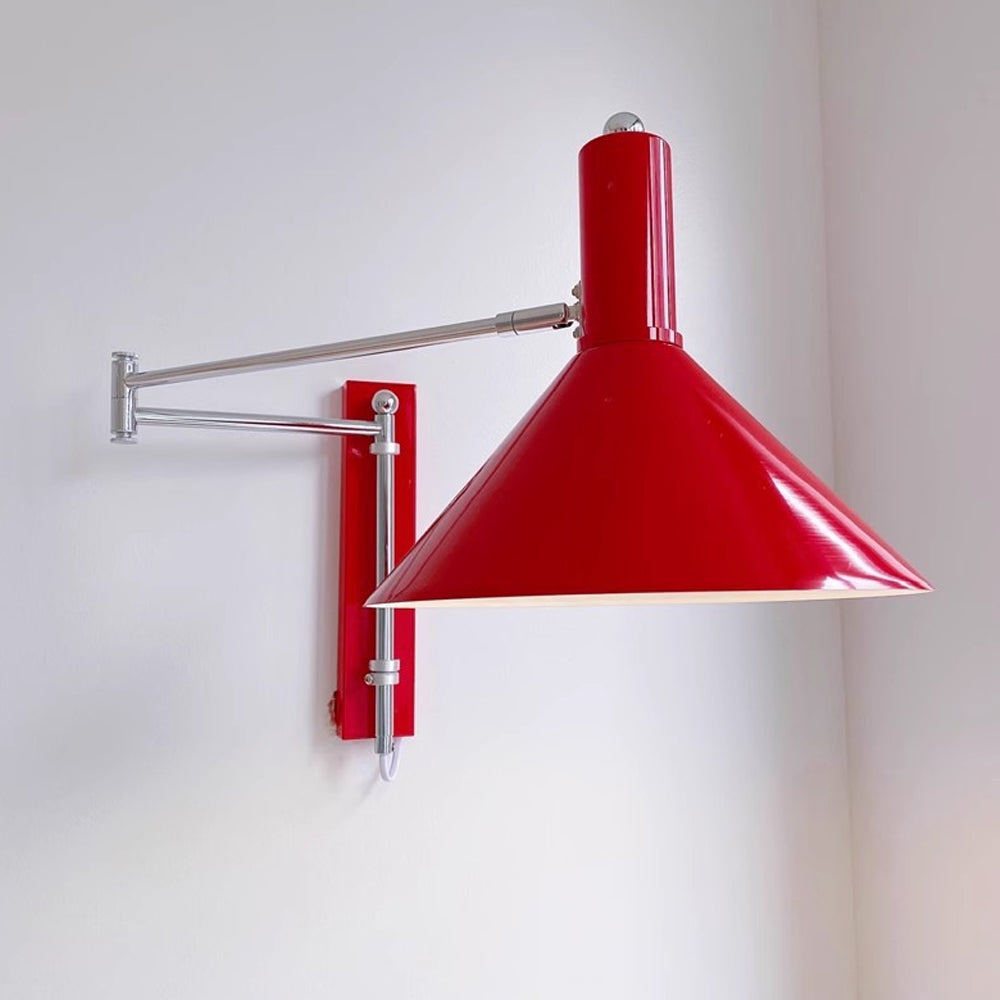 Kovová nástěnná lampa s otočným kloubem o 360 stupňů, noční lampa E27 do obývacího pokoje a ložnice