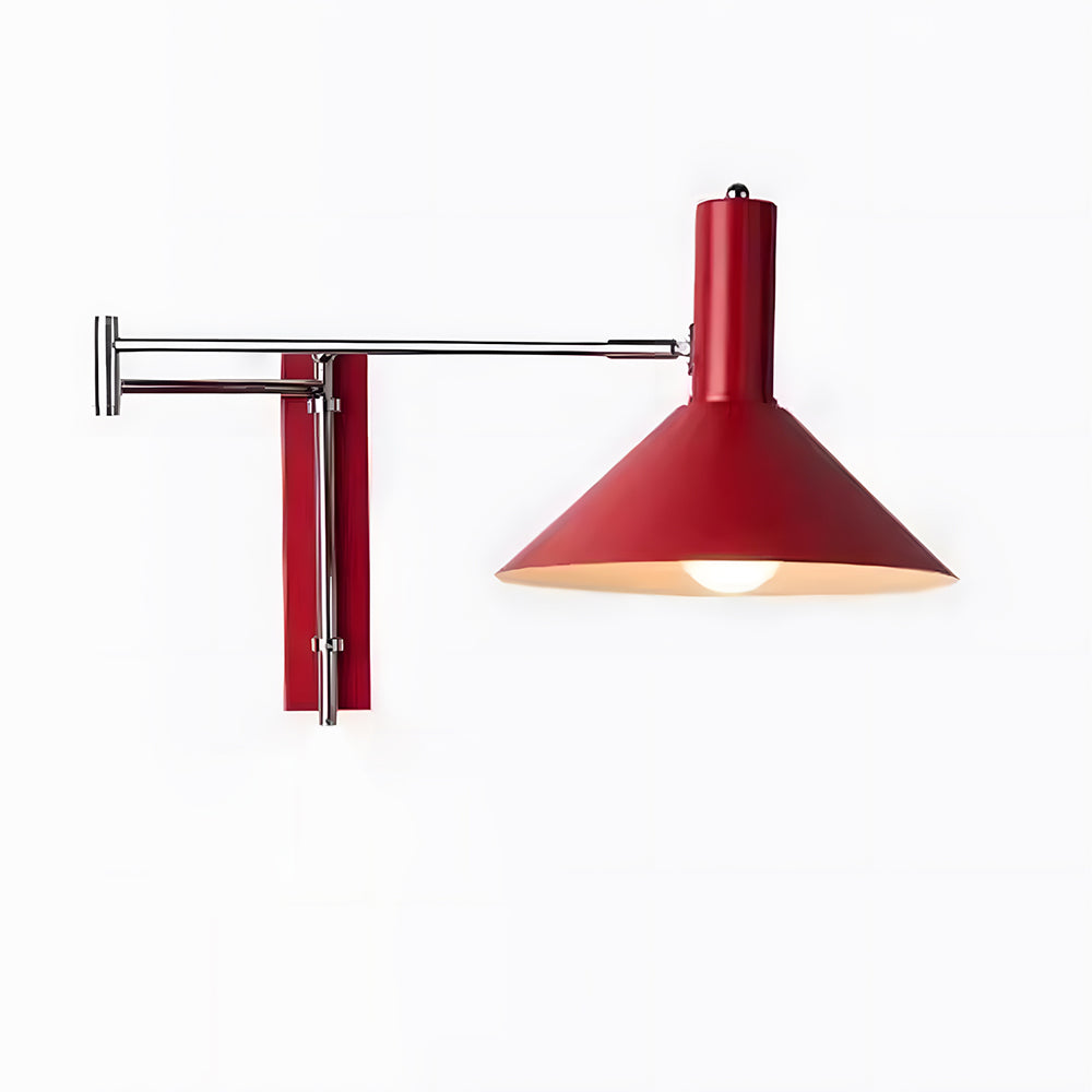 Kovová nástěnná lampa s otočným kloubem o 360 stupňů, noční lampa E27 do obývacího pokoje a ložnice