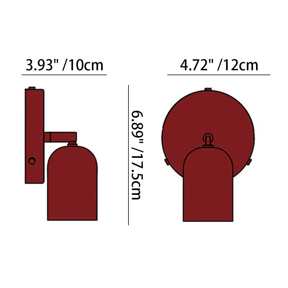 Iron Minimalist Wall Lamp With Matte Finish LED For Hallway, Bedroom, Bathroom And Stairs
