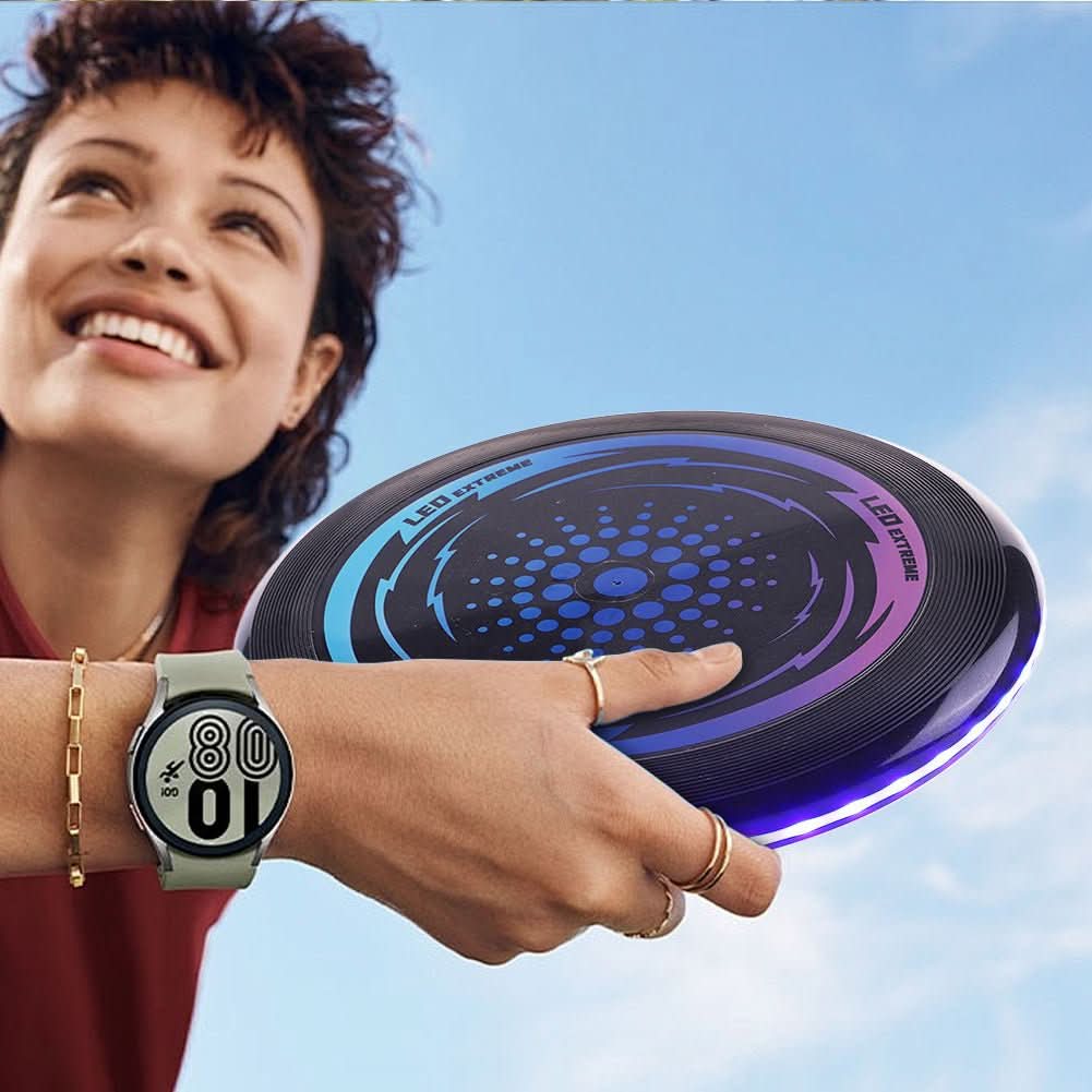 Svítící frisbee LumaFlight LED — Odolný disk pro noční létání