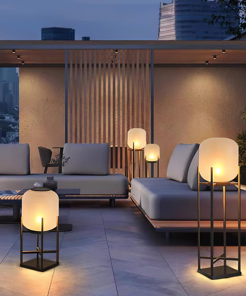Zenora Solar Floor Lantern Outdoor Light Waterproof For Patio And Garden Durable Exterior Glow
