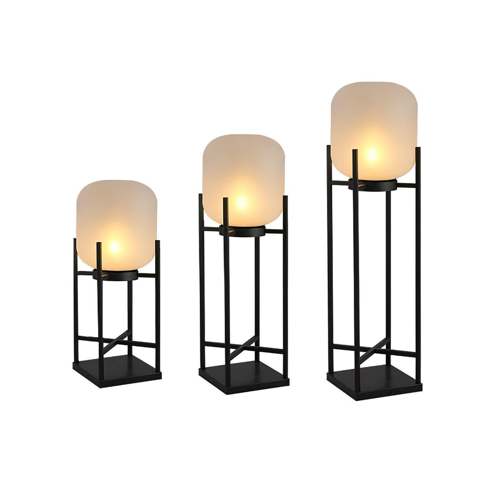 Zenora Solar Floor Lantern Outdoor Light Waterproof For Patio And Garden Durable Exterior Glow