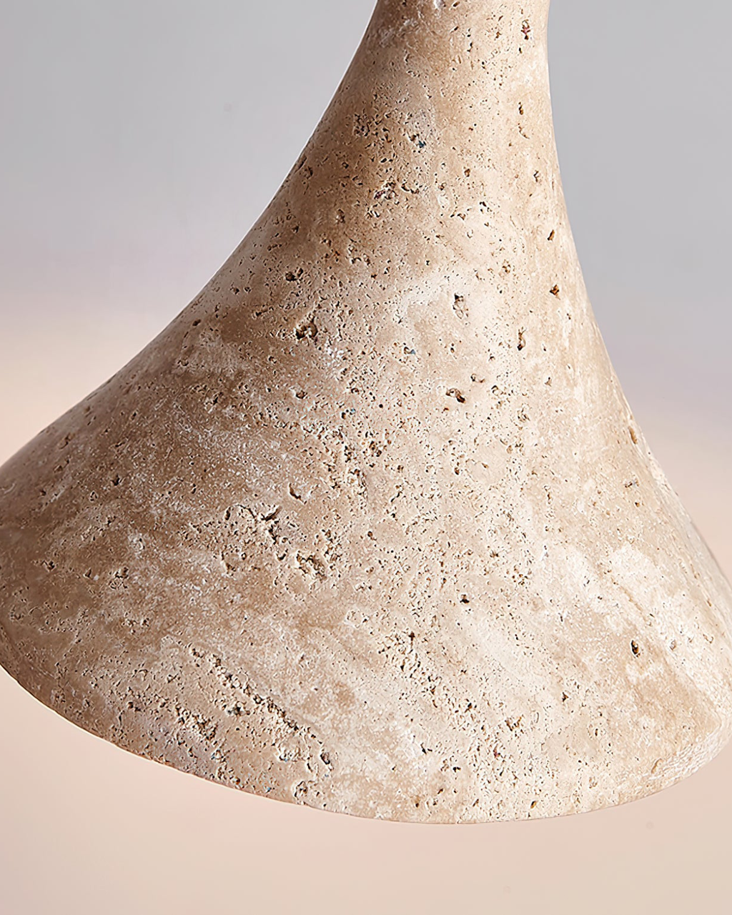 Travertine And Walnut Pendant Light For Dining Room Warm Nordic Glow