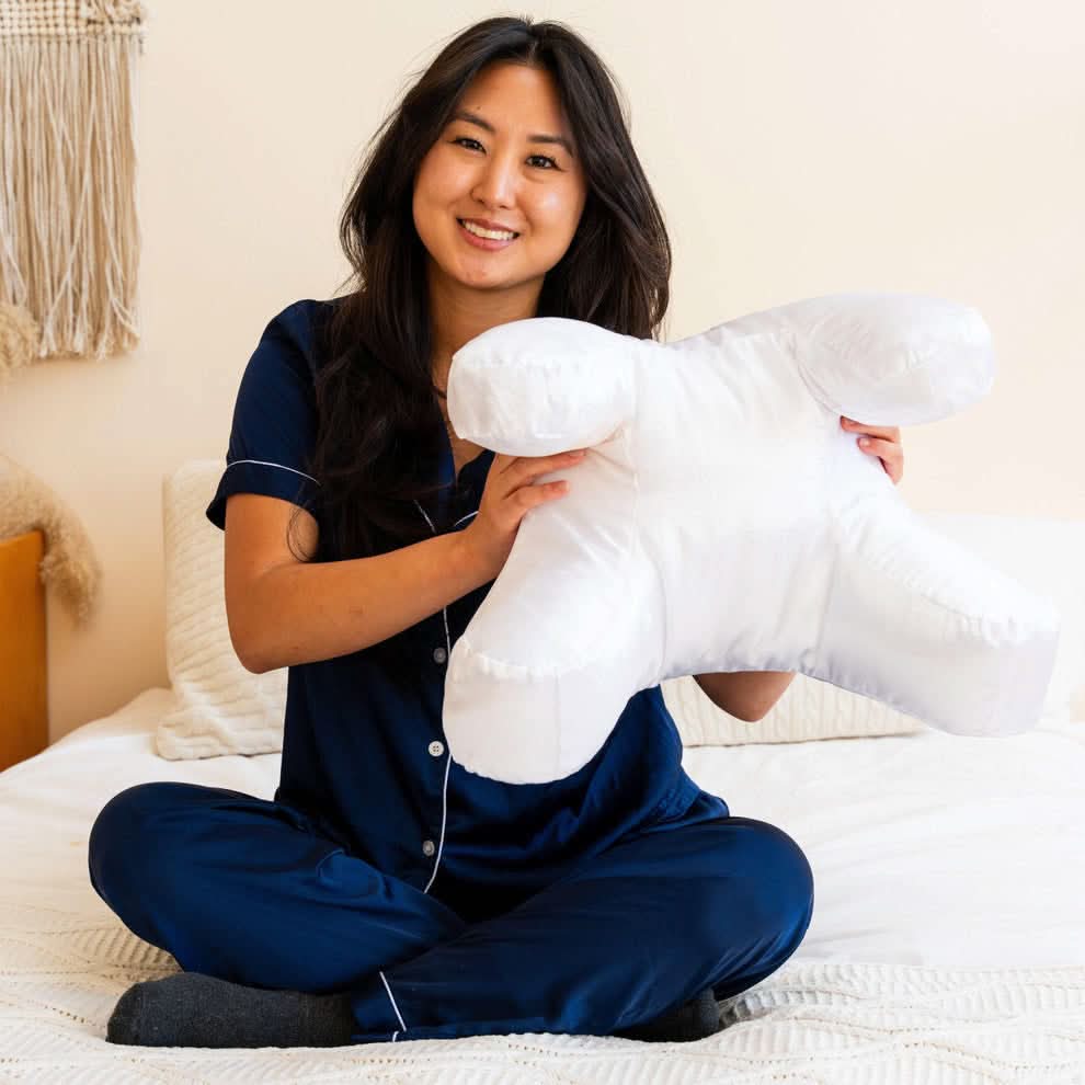 Ergonomický polštář z paměťové pěny LumaSleep — tvarovaná podpora krku
