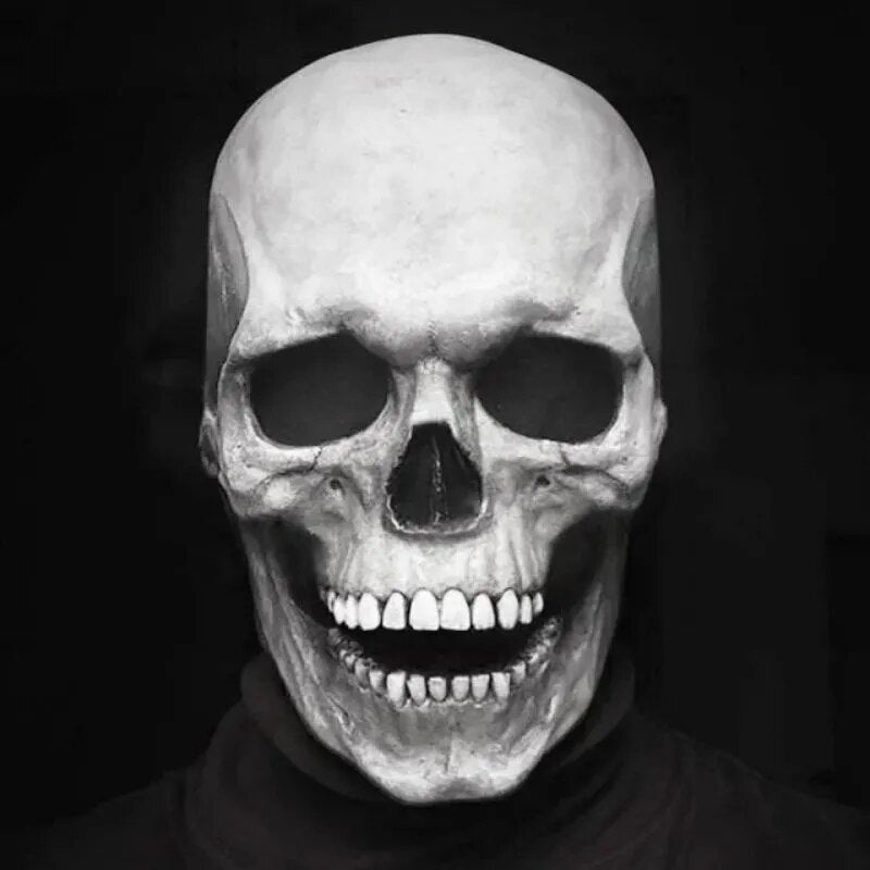 Lebensechte Totenkopfmaske - Beweglicher Kiefermechanismus
