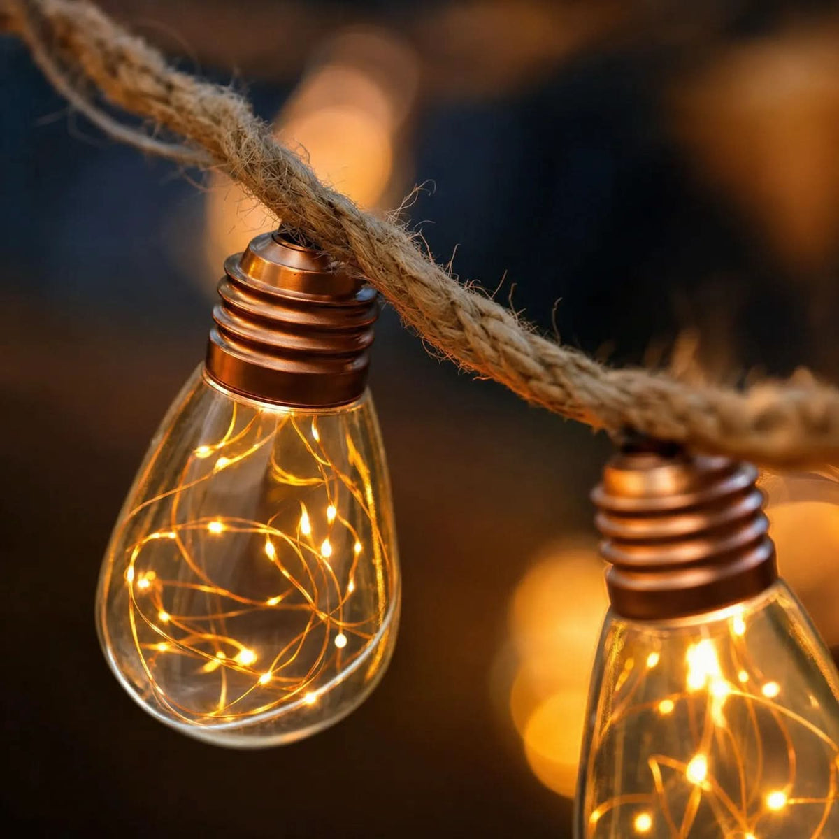 DUSKLACE Sfeerverlichting op zonne-energie — Vintage ledlampen, gezellige tuingloed