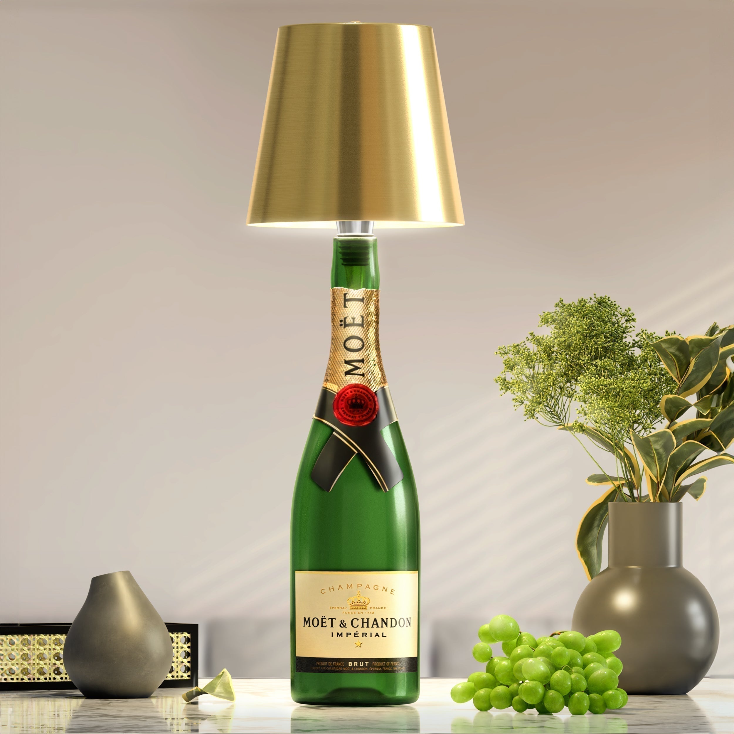 LumaBottle LED Bottle Lamp With Mood Lighting For Ambient Home Decor Warm White Or RGB