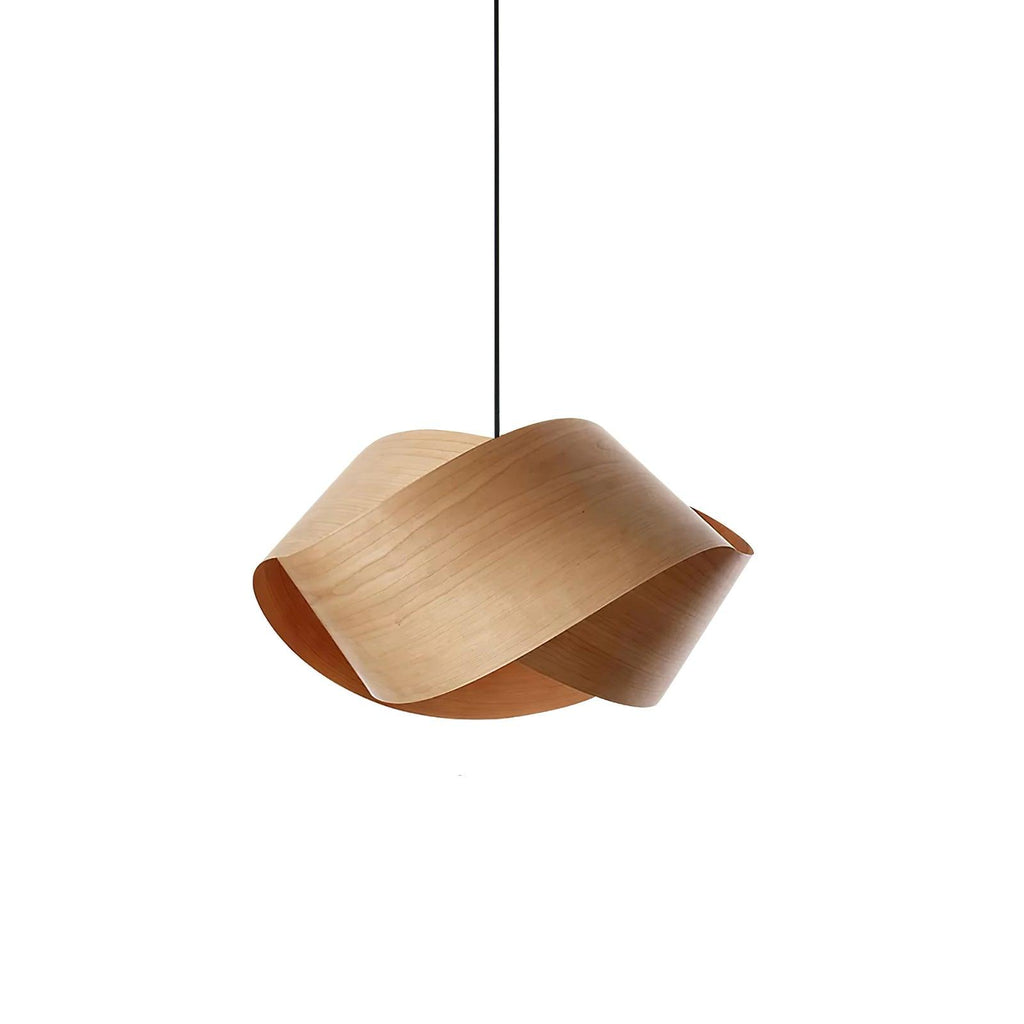 SylvaOak Wood Grain Pendant Light With Soft Ambient Glow For Dining Rooms And Kitchen Islands