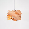 SylvaOak Wood Grain Pendant Light With Soft Ambient Glow For Dining Rooms And Kitchen Islands