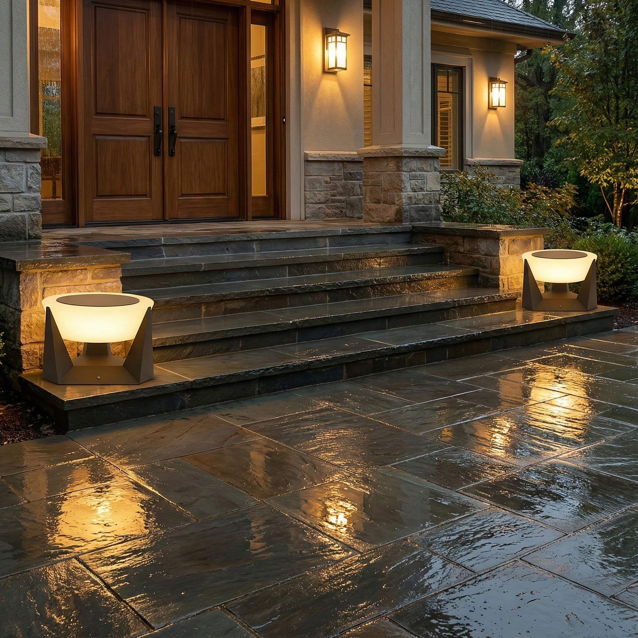 NovaLuxe Solar Garden Accent Light For Modern Outdoor Spaces Walkways And Fences