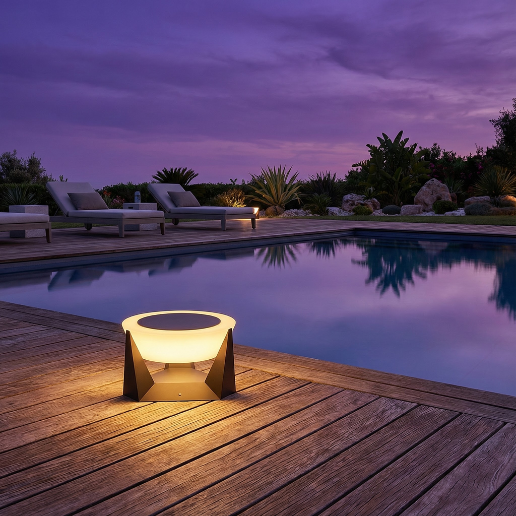 NovaLuxe Solar Garden Accent Light For Modern Outdoor Spaces Walkways And Fences