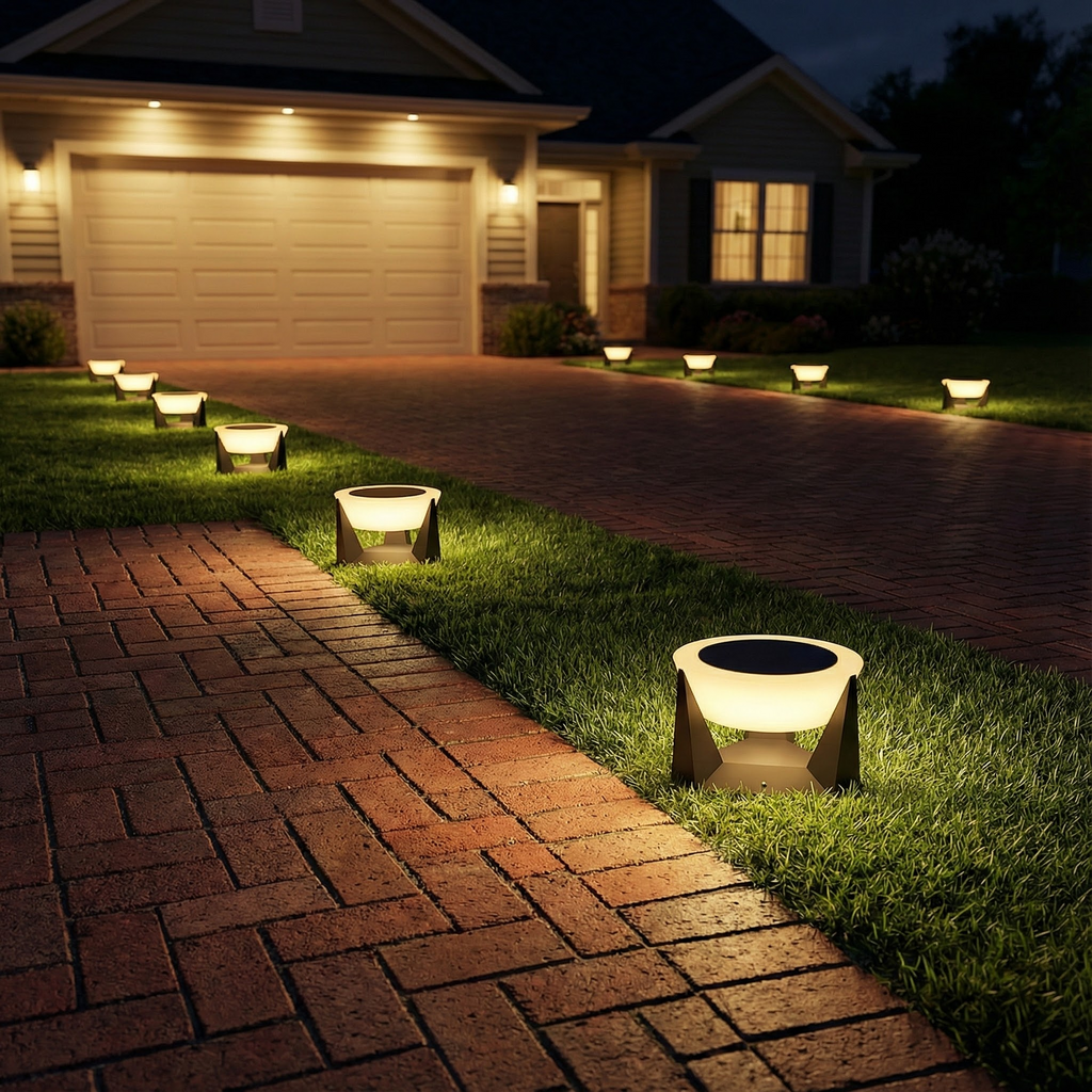 NovaLuxe Solar Garden Accent Light For Modern Outdoor Spaces Walkways And Fences