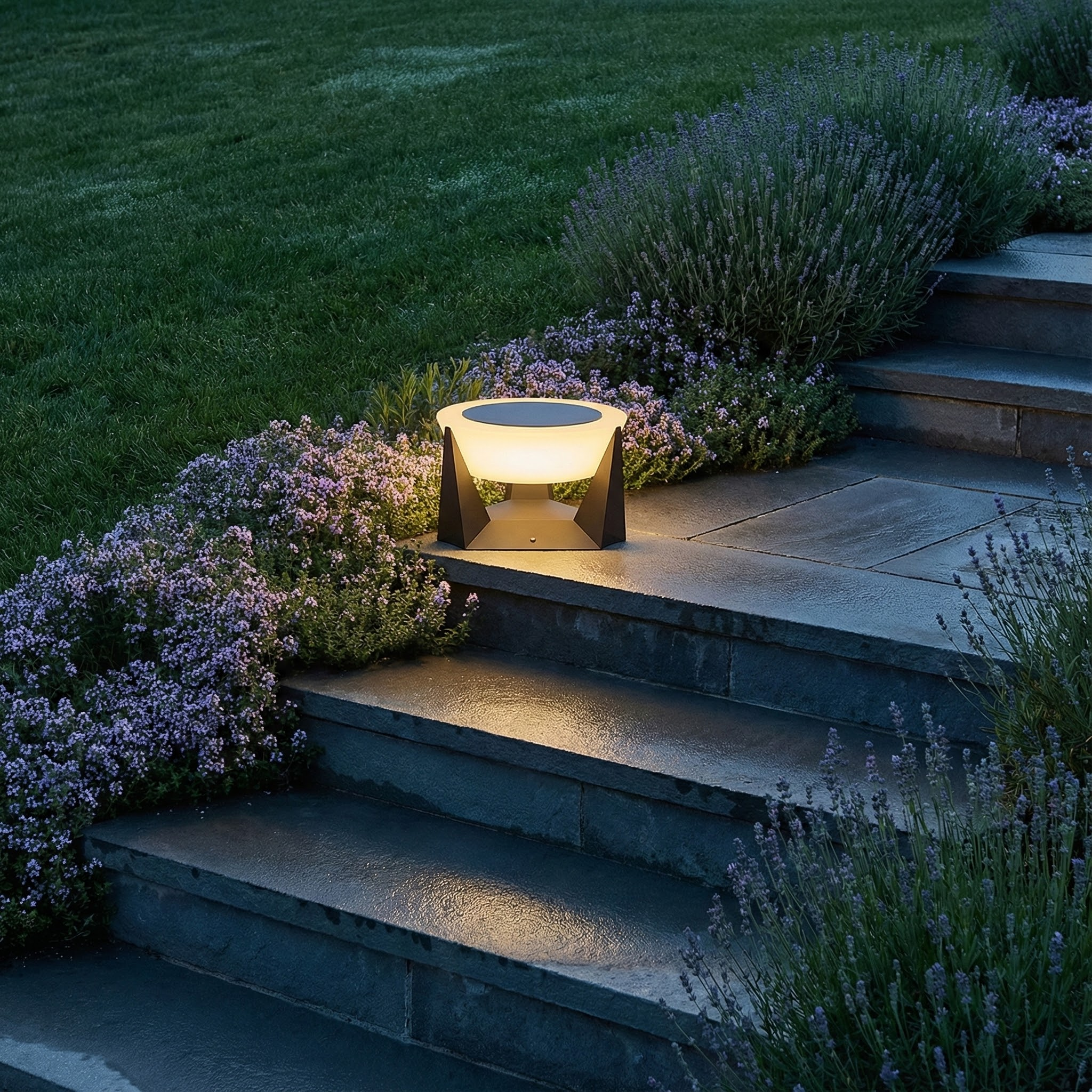 NovaLuxe Solar Garden Accent Light For Modern Outdoor Spaces Walkways And Fences