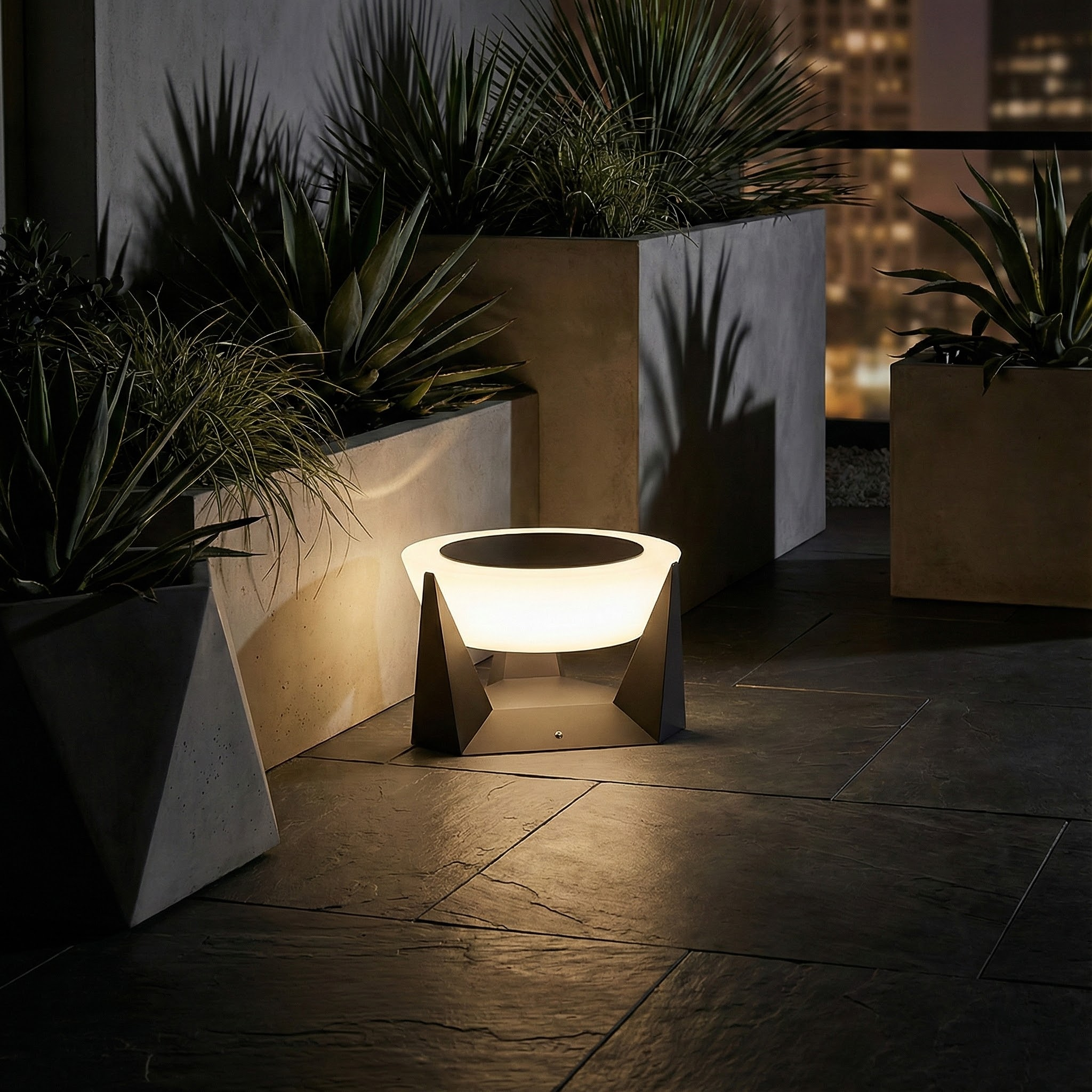 NovaLuxe Solar Garden Accent Light For Modern Outdoor Spaces Walkways And Fences