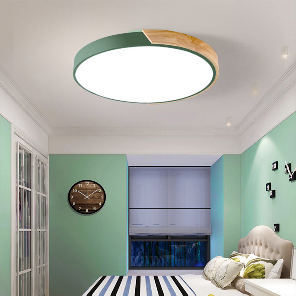NovaLume Contemporary Round LED Ceiling Light With Flush Mount Fixture For Modern Interiors