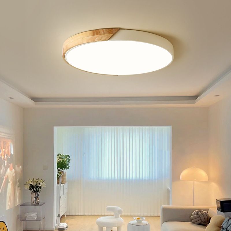 NovaLume Contemporary Round LED Ceiling Light With Flush Mount Fixture For Modern Interiors