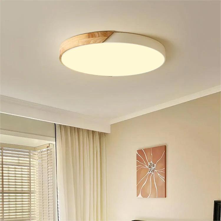 NovaLume Contemporary Round LED Ceiling Light With Flush Mount Fixture For Modern Interiors