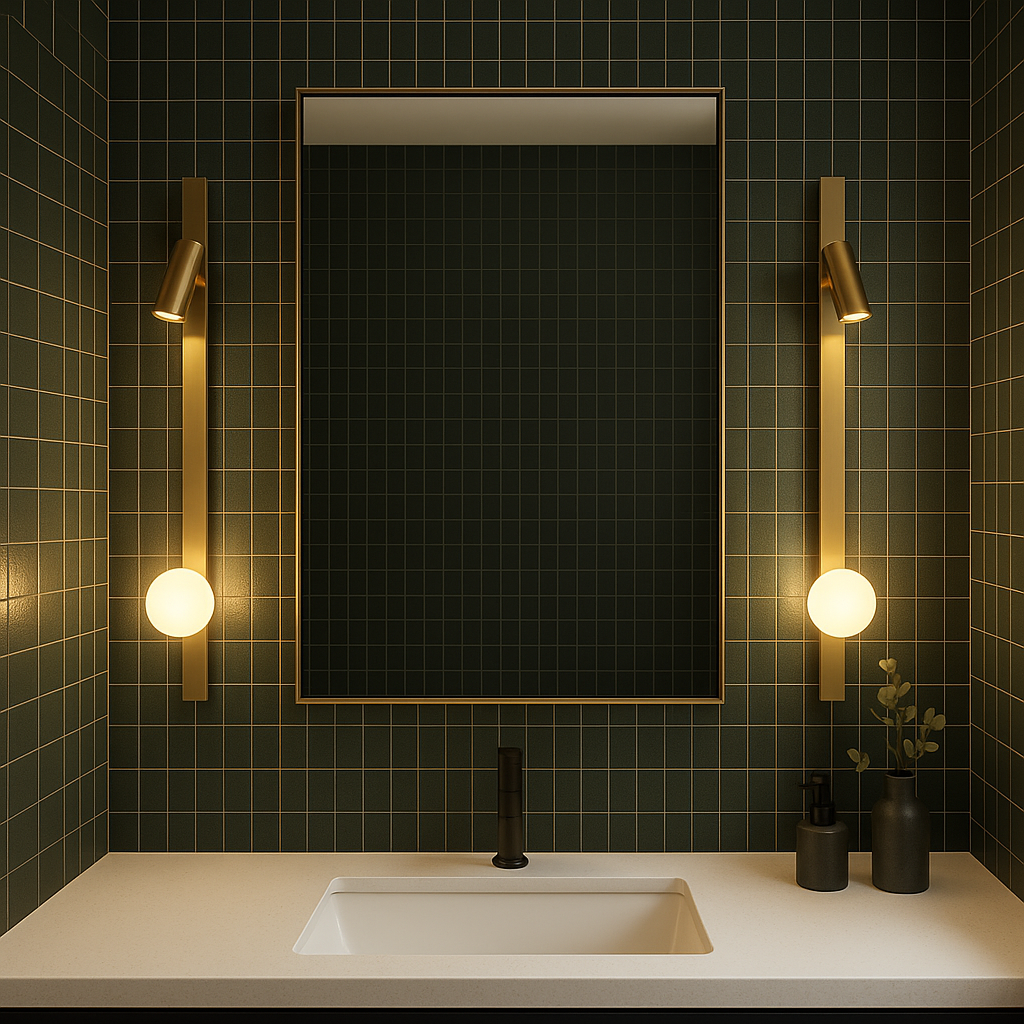 LumaNova Slim Architectural Sconce On Metal Wall Glass Globe Lighting For Modern Interiors