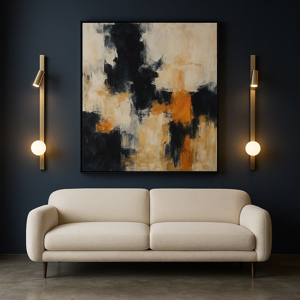 LumaNova Slim Architectural Sconce On Metal Wall Glass Globe Lighting For Modern Interiors