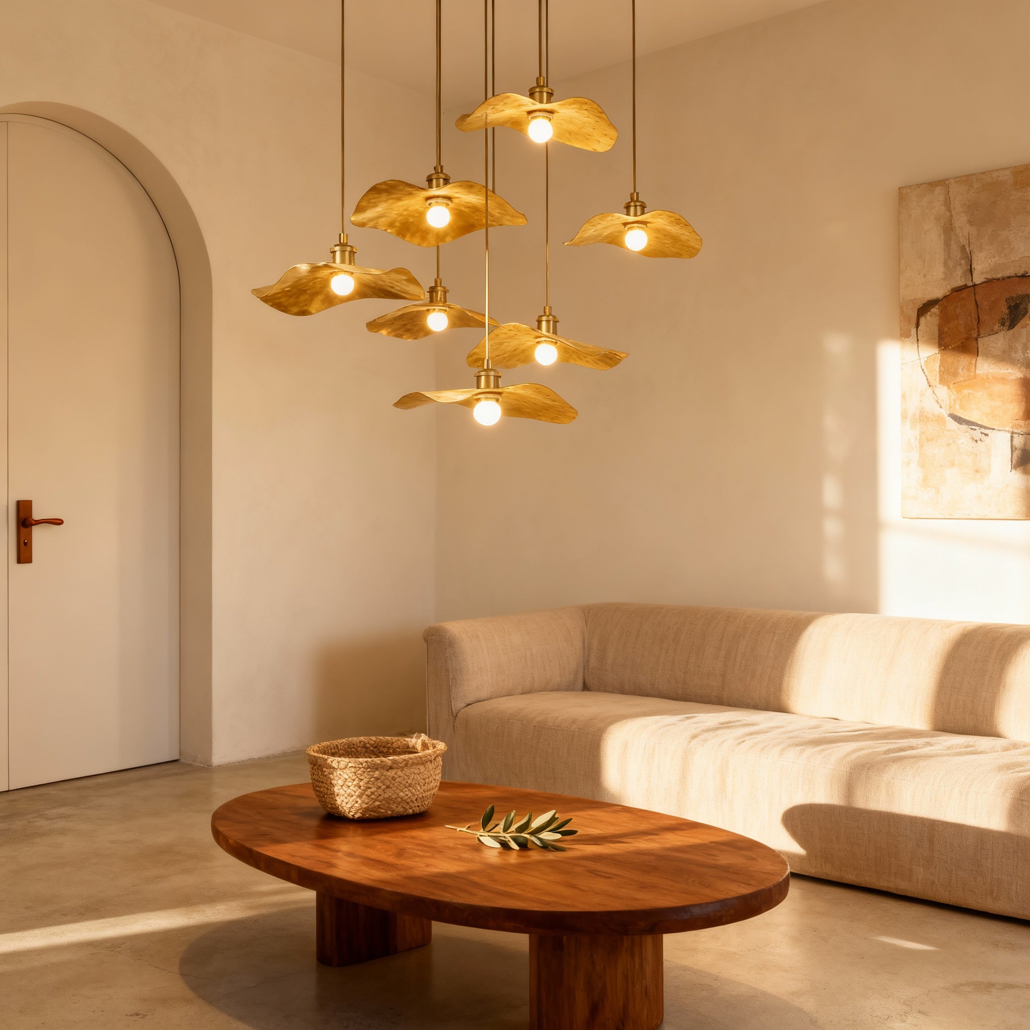 Nova Brass Ceiling Light Fixture With Flush Mount For Modern Interiors In Living Rooms