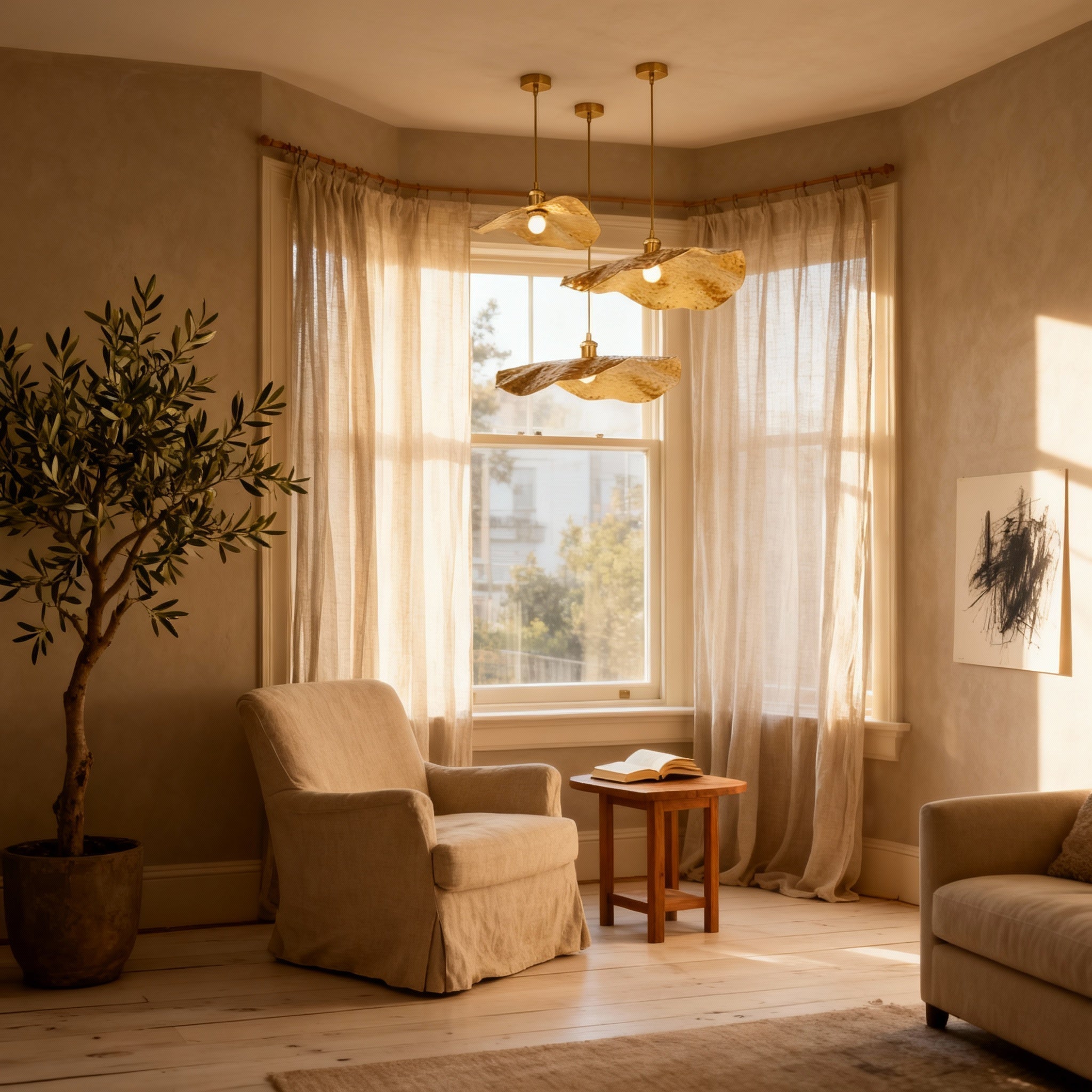 Nova Brass Ceiling Light Fixture With Flush Mount For Modern Interiors In Living Rooms