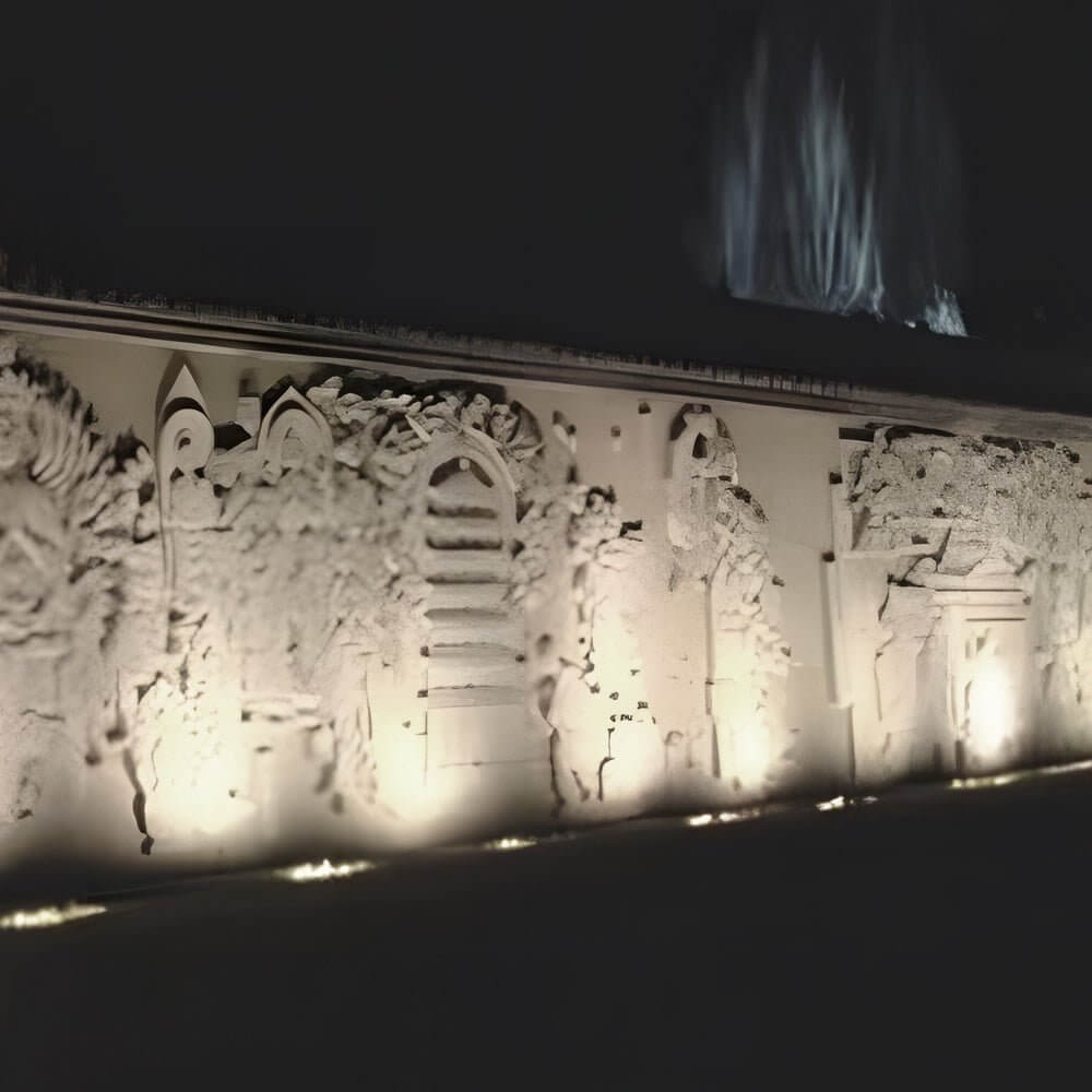 Solární zapuštěná zahradní svítidla Luminara – teplé světlo 3000 K, zapuštěná montáž do země