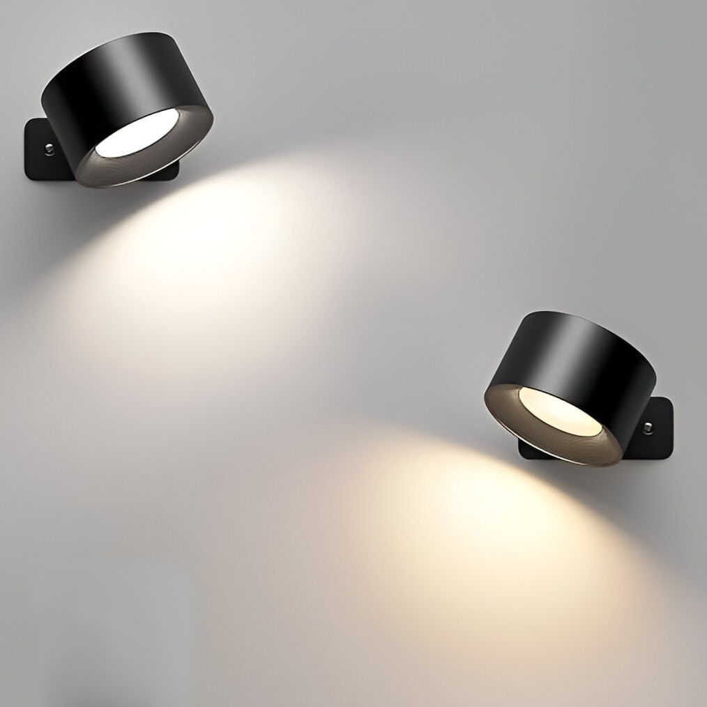 Bezdrátová dobíjecí nástěnná lampa LumoFlex — otočení o 360 stupňů, stmívatelné osvětlení
