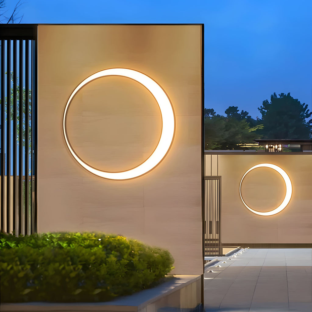LumaNova Contemporary Outdoor Wall Light For Entryways, Sleek LED Exterior Fixture For Home Entrances