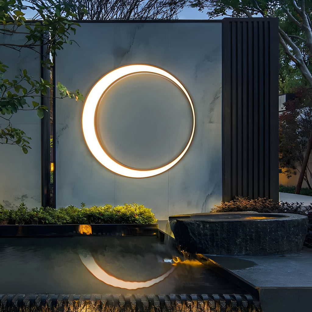 LumaNova Contemporary Outdoor Wall Light For Entryways, Sleek LED Exterior Fixture For Home Entrances