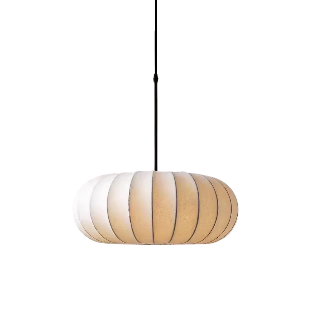 Solara Indoor Pendant Light With Textile Shade For Dining Areas And Kitchen Islands