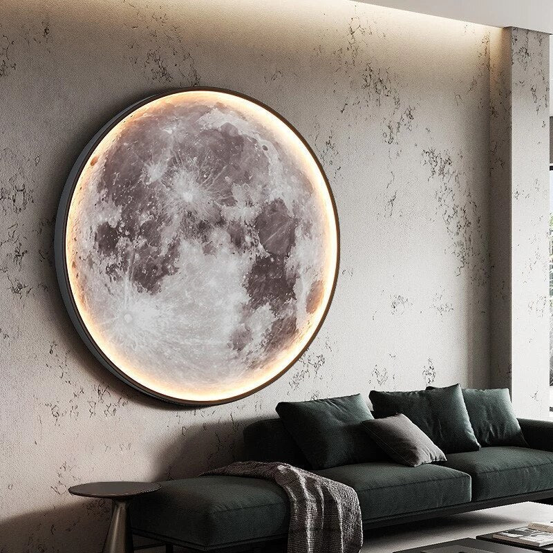 NovaLume Lunar Glow LED Lamp With Dimmable Control For Cozy Bedroom Ambience Decor