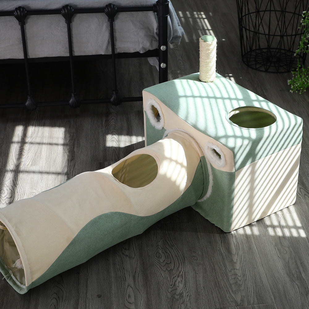 Luxury Model Collection Cat House — Velvet Hideout, Winding Passageway