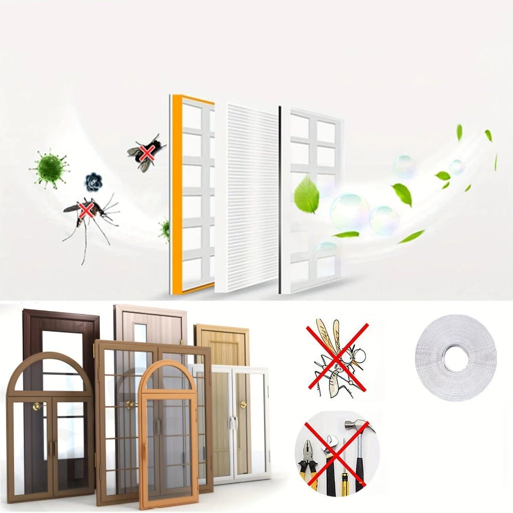 AirGuard Magnetic Mosquito Curtain – Hands-Free Self-Closing Screen