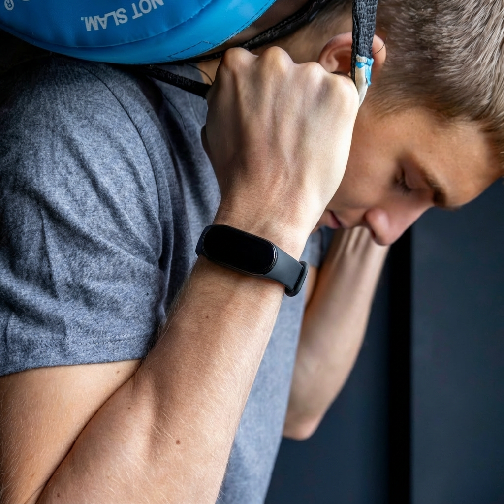 Sort silikonerem til Xiaomi Mi Band 7, sort