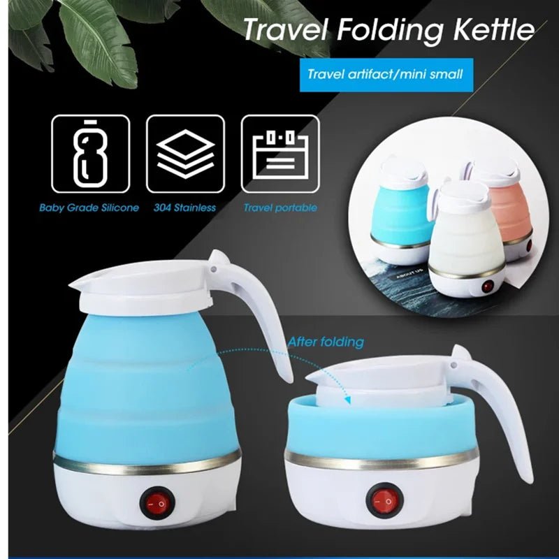 VoyageKettle 0,6 L hordozható elektromos vízforraló — Összecsukható hordtáskával