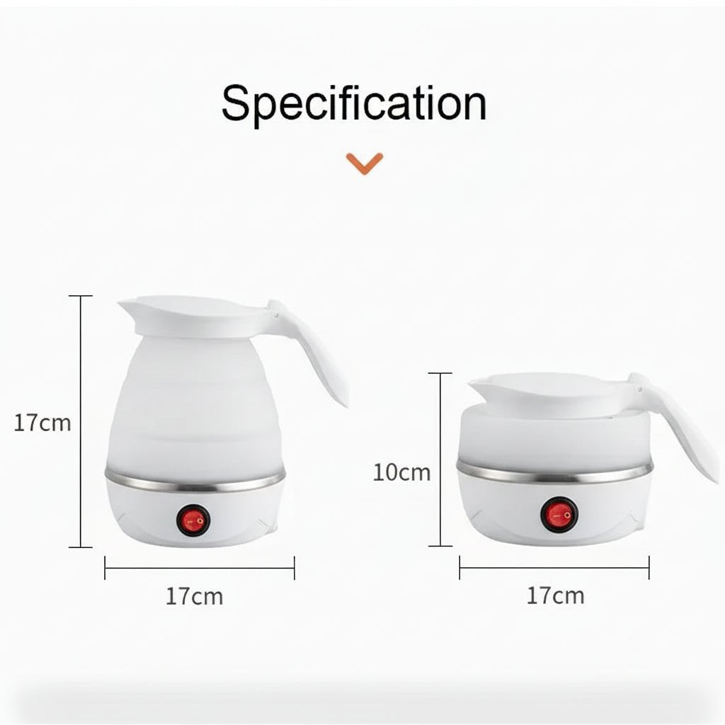 VoyageKettle 0,6 L hordozható elektromos vízforraló — Összecsukható hordtáskával