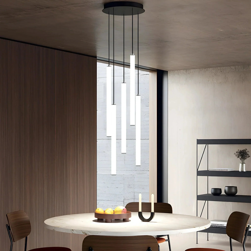 Spiral LED Staircase Pendant Light For High Ceilings, Modern Design