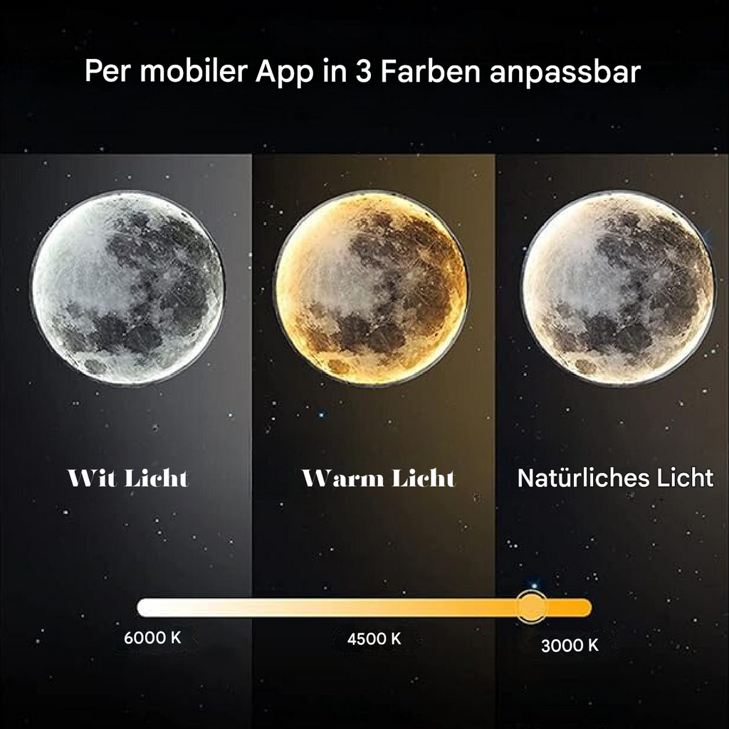 Noctara Lunar Atmosphere Lamp With Dimmable Moonlight Glow For Bedroom And Living Room