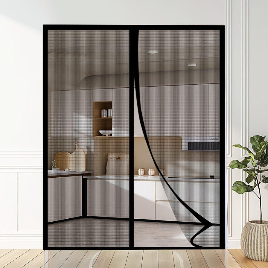 Magnetic Mesh Curtain Door — Automatic Self-Sealing Screen Panel