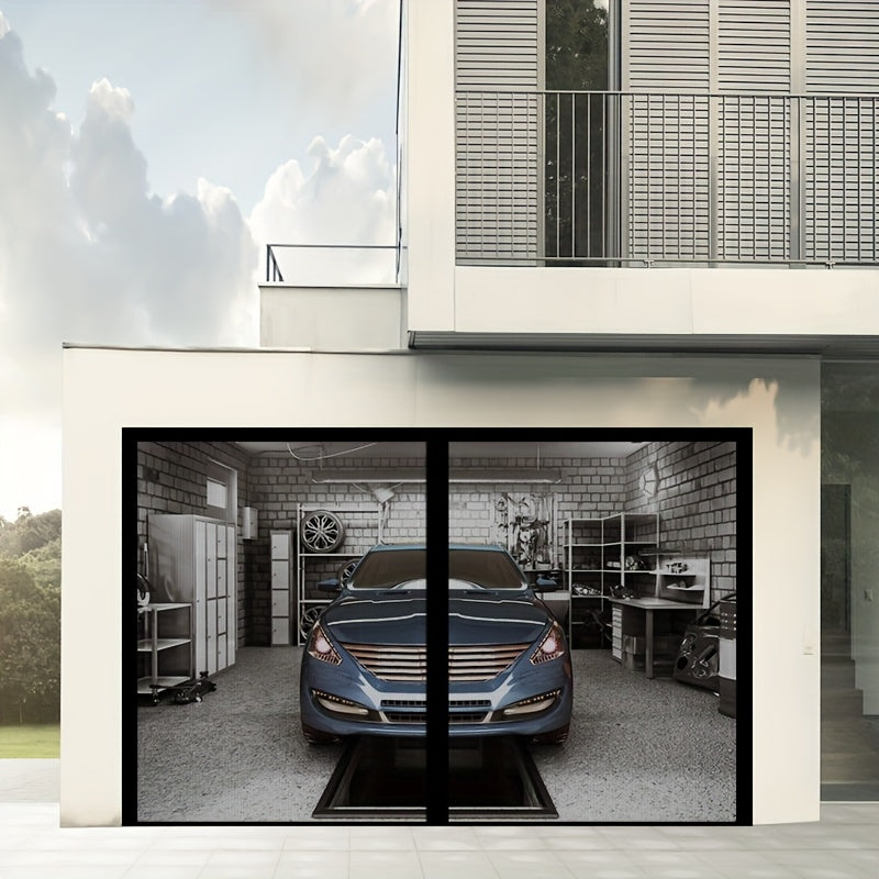 Magnetic Mesh Curtain Door — Automatic Self-Sealing Screen Panel