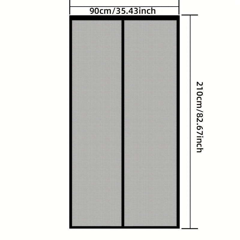 Magnetic Mesh Curtain Door — Automatic Self-Sealing Screen Panel
